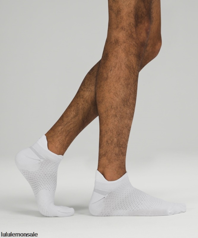 Lululemon Deutschland DELULU926 | Weiß Macropillow Tab Laufsocke Mittlere Dämpfung